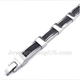 Brățară Bărbătească Din Titan Cu Model Grecesc De Meandri