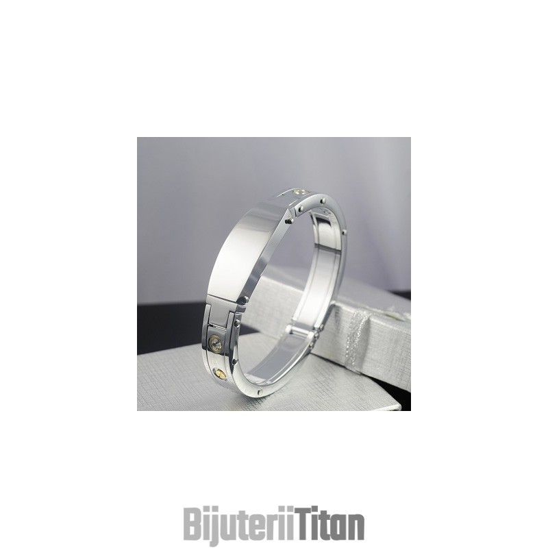 Brățări Bărbătești Din Titan Cu Diamante