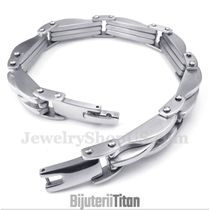Brățară Bărbătească Din Titan Cu Valuri