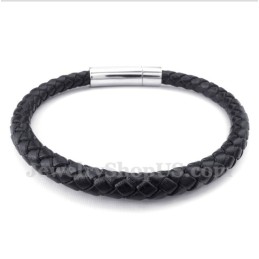 Brățară Din Piele Și Titan Pentru Bărbați