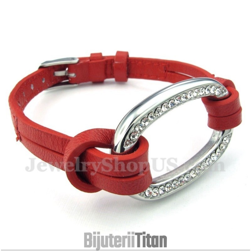 Brățară Din Piele Și Titan Pentru Bărbați Brățară Din Piele Și Titan Pentru Bărbați