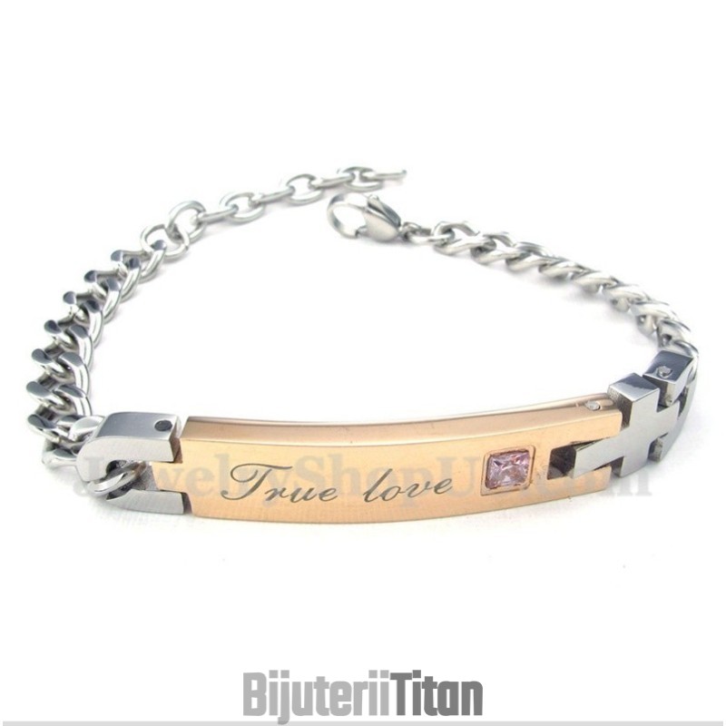 Brățară De Cuplu Din Titan Cu Diamante Pentru Femei Brățară De Cuplu Din Titan Cu Diamante Pentru Femei
