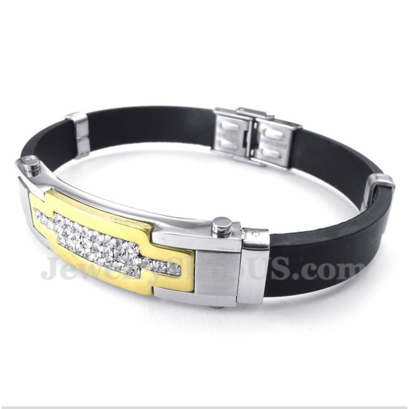 Brățară Bărbătească Din Titan Cu Diamante Brățară Bărbătească Din Titan Cu Diamante