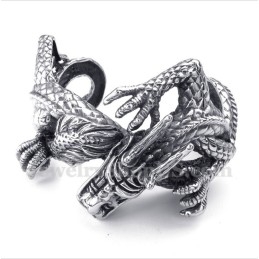 Brățară Bărbătească Cu Dragon Turnat Din Titan