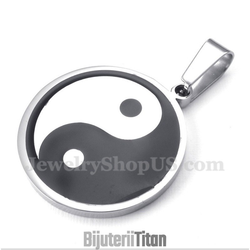 Pandantiv Tai Chi Din Titan Pentru Bărbați Cu Lanț Gratuit Pandantiv Tai Chi Din Titan Pentru Bărbați Cu Lanț Gratuit