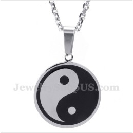 Pandantiv Tai Chi Din Titan Pentru Bărbați Cu Lanț Gratuit