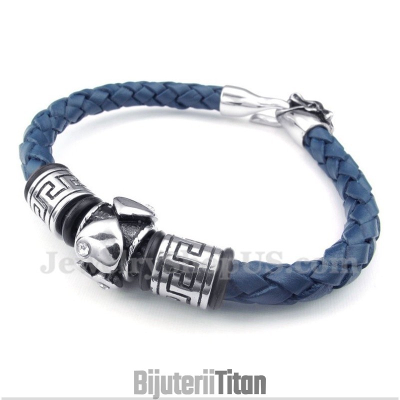 Brățară Din Piele Și Titan Pentru Bărbați Brățară Din Piele Și Titan Pentru Bărbați