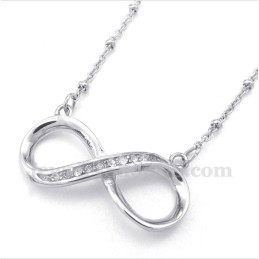 Colier Bărbătesc Din Titan Cu Diamant Și Simbolul Infinitului