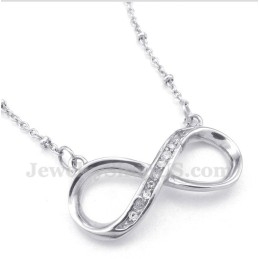 Colier Bărbătesc Din Titan Cu Diamant Și Simbolul Infinitului