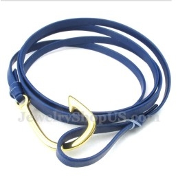 Brățară Bărbătească Din Titan Cu Cârlige Din Piele