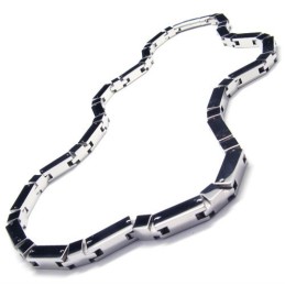 Colier Cuboid Din Titan Și Argint De 20,5 Inci