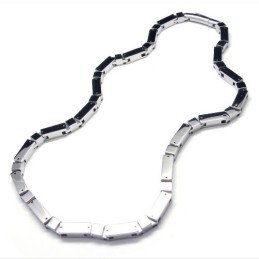 Colier Cuboid Din Titan Și Argint De 20,5 Inci