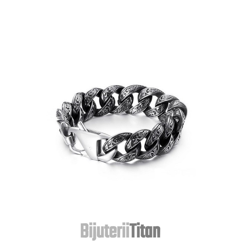 Brățară Bărbătească La Modă Din Titan Cu Încuietoare Multi-Buclă Brățară Bărbătească La Modă Din Titan Cu Încuietoare Multi-Buclă