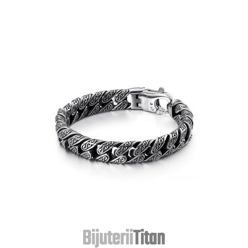 Brățară Bărbătească La Modă Din Titan Cu Încuietoare Multi-Buclă Brățară Bărbătească La Modă Din Titan Cu Încuietoare Multi-Buclă