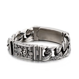 Brățară Cool Cu Craniu Din Titan, Bijuterii Elegante Pentru Bărbați, Din Titan