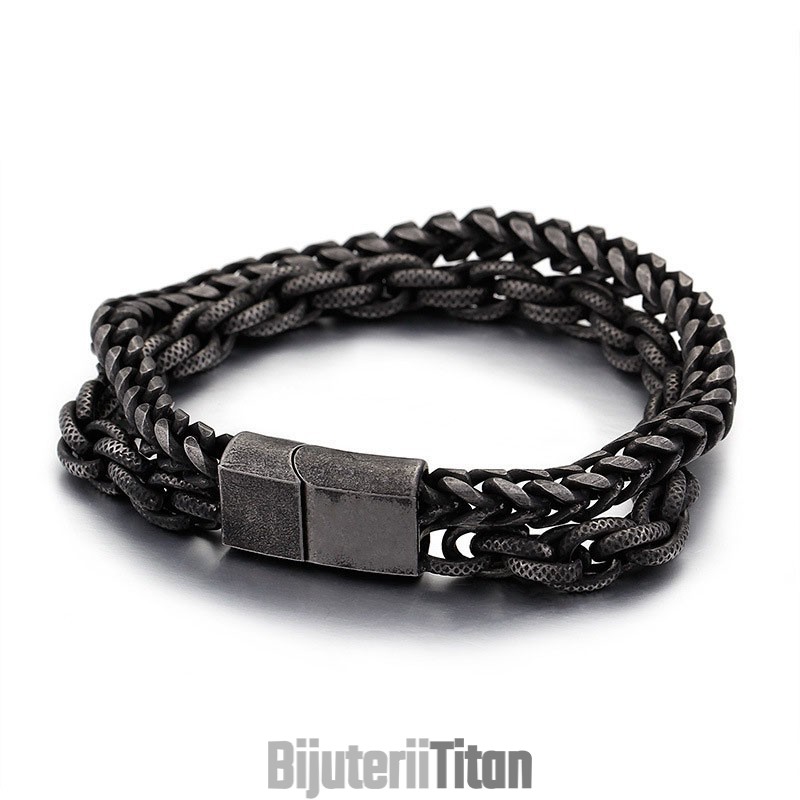 Brățară Bărbătească Din Titan Cu Strat Dublu Brățară Bărbătească Din Titan Cu Strat Dublu