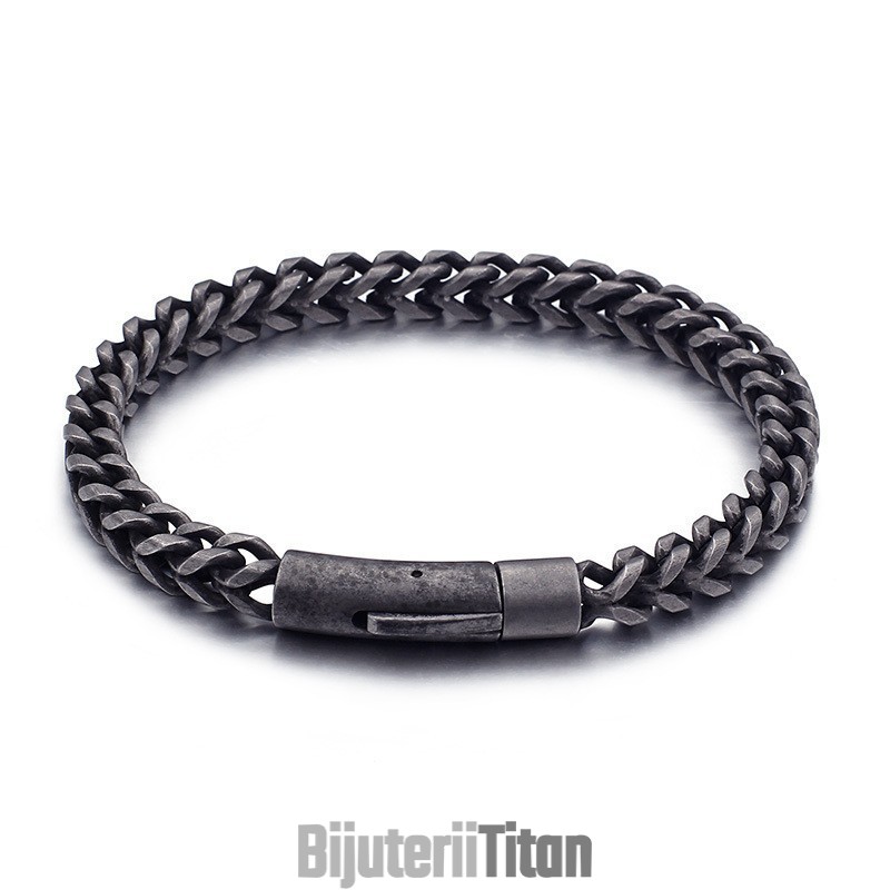 Brățară Din Titan Pentru Bărbați, Brățară Din Titan Pentru Băieți, Bijuterii Retro Hip Hop La Modă