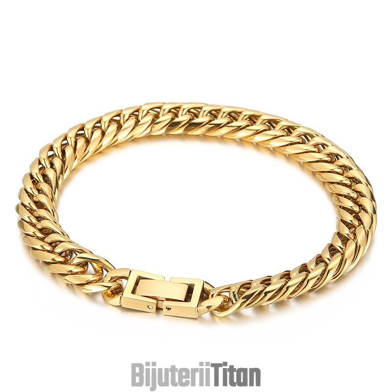 Brățară Bărbătească Din Titan Multicolor Cu Încuietoare Pentru Bijuterii