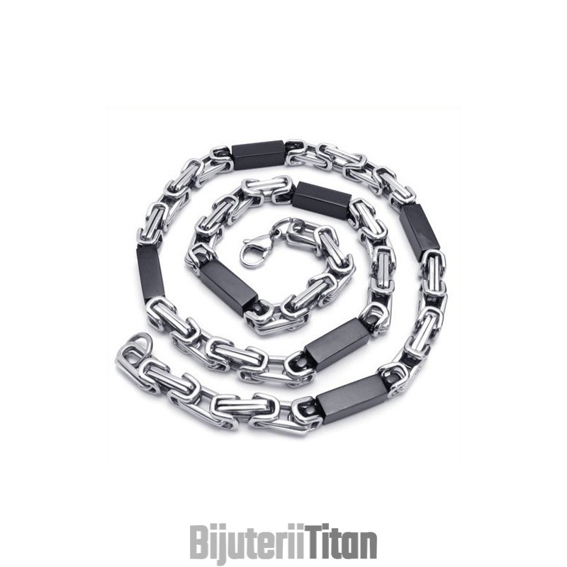 Colier Cuboid Din Titan De 21,7 Inci Colier Cuboid Din Titan De 21,7 Inci