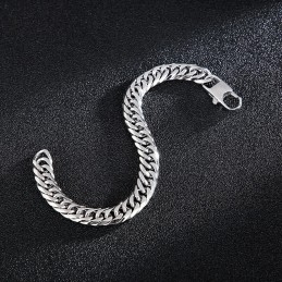 Brățară Tide Accessories Fashion Titan Pentru Bărbați Cu Lanț De Vertebre, Cataramă Pătrată
