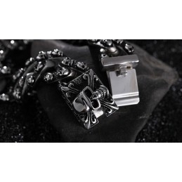 Brățară Retro Cool Cu Craniu Pentru Bărbați, Din Titan, Rock Chic, Cu Cap De Fantomă, Accesorii Pentru Bărbați Tide