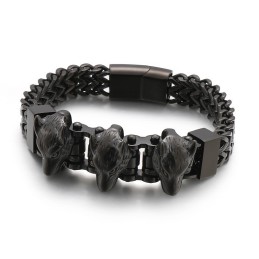 Brățară Din Titan Pentru Bărbați Wolf Head