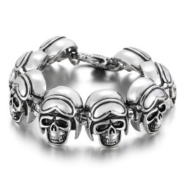 Brățară Vintage Cool Rock Craniu Titan Pentru Bărbați