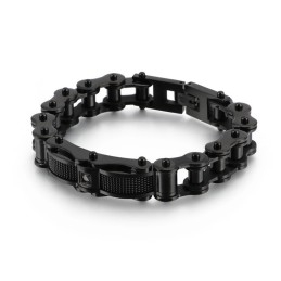 Brățară Bărbătească Din Titan Cu Lanț Rock Biker Și Diamant
