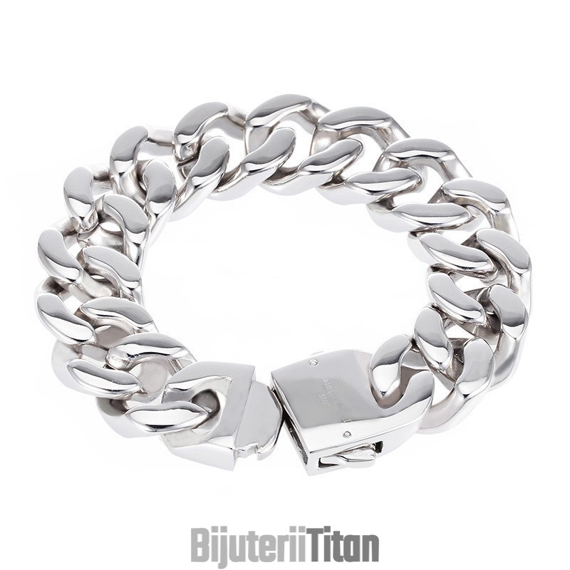 Brățară Bărbătească Din Titan Lustruită Brățară Bărbătească Din Titan Lustruită
