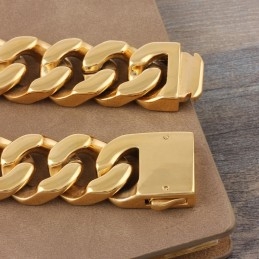 Brățară De Titan Pentru Bărbați La Modă, Tip Geometric, Secțiune Groasă, Brățară
