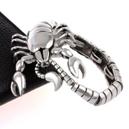 Brățară Din Titan Lustruit Cu Animale Scorpion