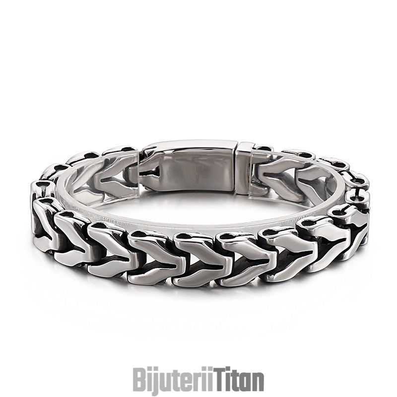 Brățară Vintage Din Titan Cu Os De Dragon Elegant Pentru Bărbați