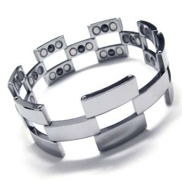Brățară Bărbătească La Modă Din Carbură De Tungsten, Lățime De 22 Mm