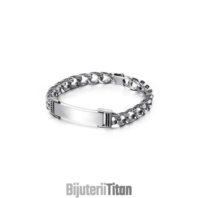 Brățară Din Titan Cu Cruce De Craniu Și Zirconiu