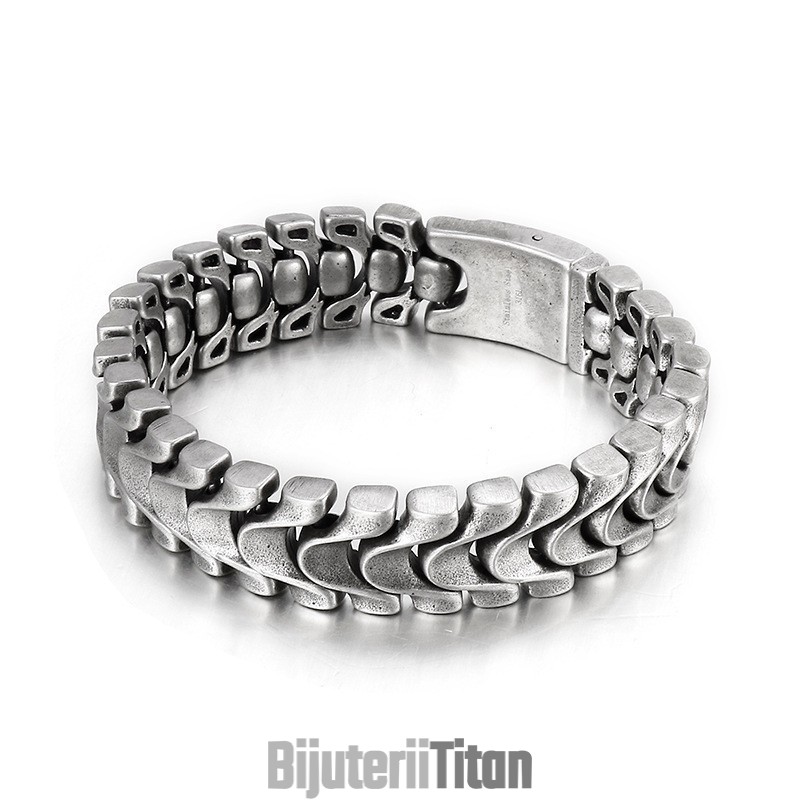 Brățară Vintage Cool Din Titan Pentru Bărbați Cu Os De Dragon Brățară Vintage Cool Din Titan Pentru Bărbați Cu Os De Dragon