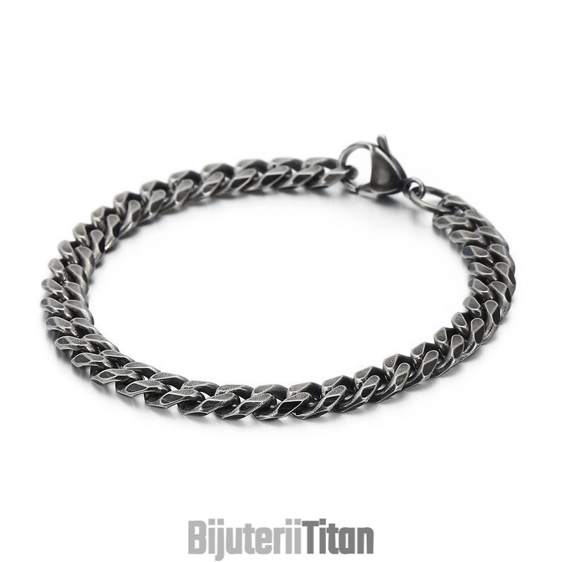 Brățară De Șlefuit Plată Vintage Din Titan Pentru Bărbați La Modă, Cu Accesorii Brățară De Șlefuit Plată Vintage Din Titan Pentru Bărbați La Modă, Cu Accesorii