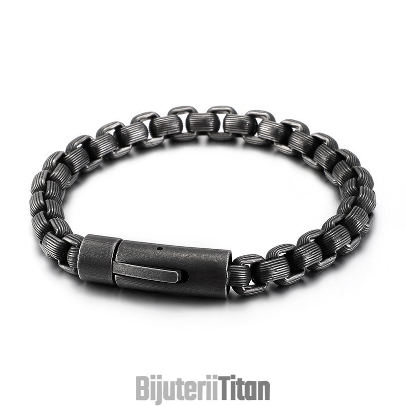 Noua Modă Stil Retro Motociclist Bărbătesc Titan Brățară Lanț Motociclist Brățară Noua Modă Stil Retro Motociclist Bărbătesc Titan Brățară Lanț Motociclist Brățară