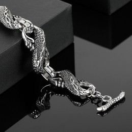 Brățară Cool Pentru Bărbați Cu Dragon Din Titan