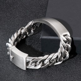 Brățară Bărbătească Din Titan, Stil Gotic Rock Și Elegant, Cu Model Sand Face De La Bent Brand