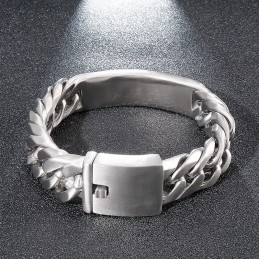 Brățară Bărbătească Din Titan, Stil Gotic Rock Și Elegant, Cu Model Sand Face De La Bent Brand