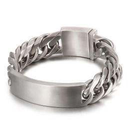 Brățară Bărbătească Din Titan, Stil Gotic Rock Și Elegant, Cu Model Sand Face De La Bent Brand