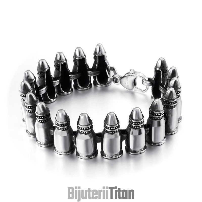 Accesorii Rock Gotice Șic Brățări Bărbătești Cu Model Bullet Accesorii Rock Gotice Șic Brățări Bărbătești Cu Model Bullet