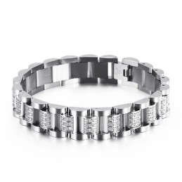 Brățară Bărbătească Din Titan Cu Diamante Brățară Din Titan Pentru Bărbați