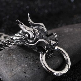 Brățară Bărbătească Cu Mai Multe Straturi, Cool, Cu Dragon Dublu, Cu Încuietoare De Robinet