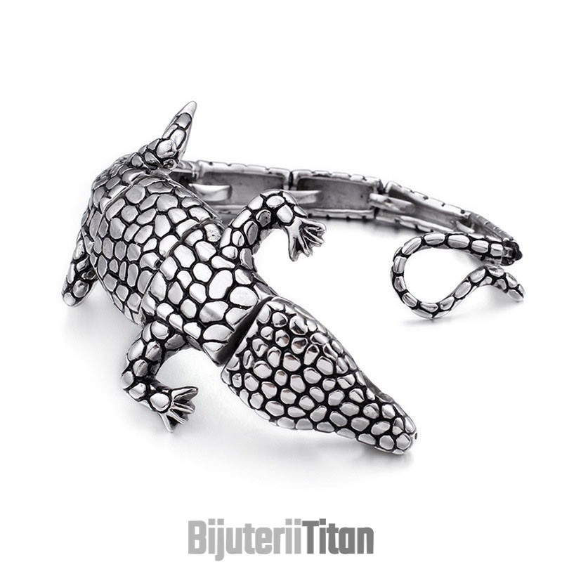 Brățară Din Titan Pentru Bărbați New Animal Lizard