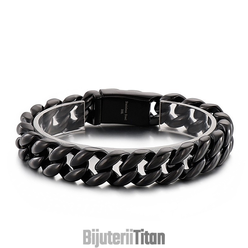 Brățară Bărbătească Din Titan De 18K Placată Cu Vid Brățară Bărbătească Din Titan De 18K Placată Cu Vid