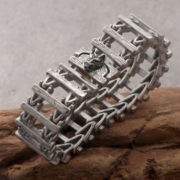 Brățară Din Titan Cu Cap De Dragon În Stil Elegant Pentru Bărbați