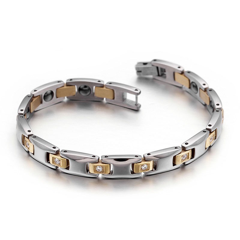 Brățară Din Titan Cu Magnet Cu Diamant Pentru Bărbați Și Femei Brățară Din Titan Cu Magnet Cu Diamant Pentru Bărbați Și Femei