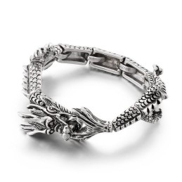 Brățară Din Titan Cu Dragon Zodiacal Cool Și Elegantă Pentru Bărbați