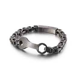 Brățară Din Titan Pentru Bărbați Cu Lanț Împărat De La Modă Wrench